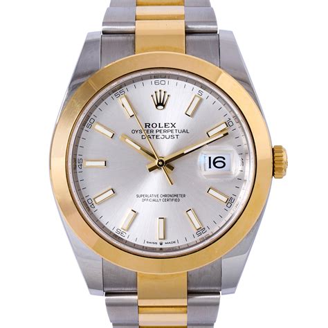 rolex datejust silber herren|Rolex Datejust wrist watch.